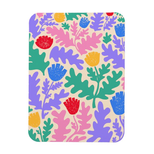 Ímã Padrão de Formas Geométricas Vibrantes (Vertical)