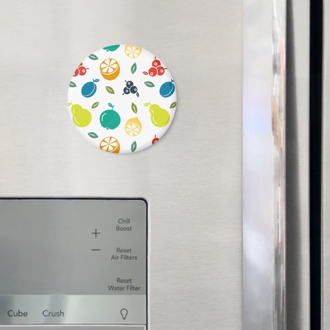 Imã Padrão de fruta, ameixa, laranja, limão, pera, maç (In Situ (Fridge))