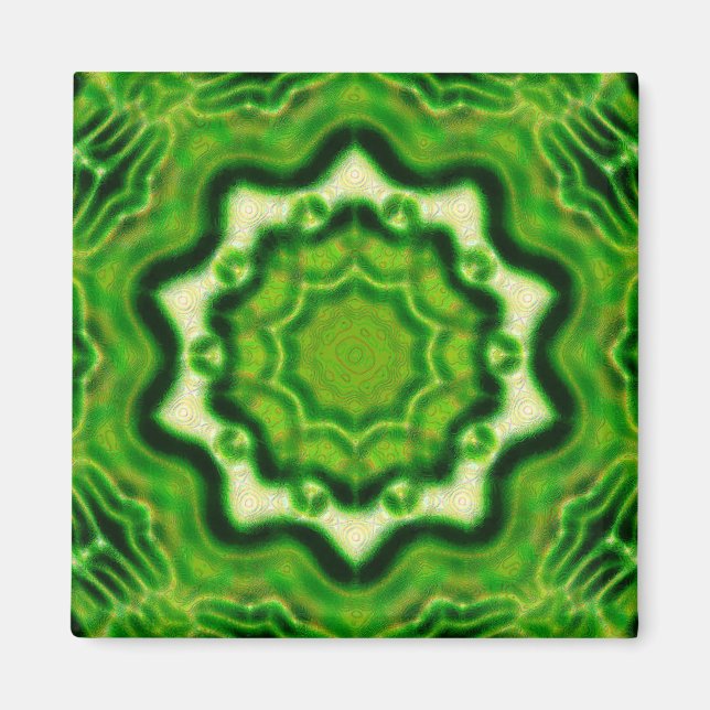 Imã Padrão de Kaleido de Elemento WOOD (Frente)