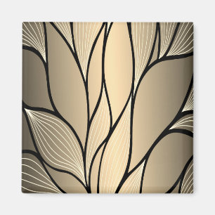 Imã Padrão de licença criativa Dourada antiga