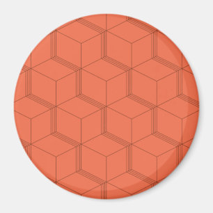 Imã Padrão de linha de cubo de tendências legal, din