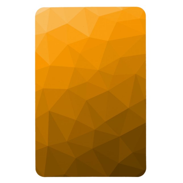 Ímã Padrão de malha geométrica gradiente laranja (Vertical)