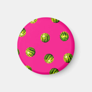 Imã padrão de melancia rosa