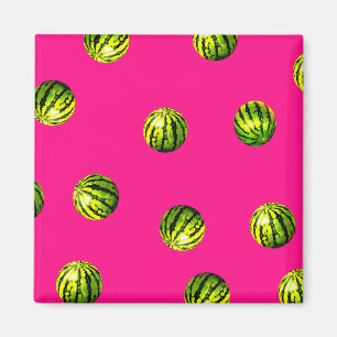 Imã padrão de melancia rosa