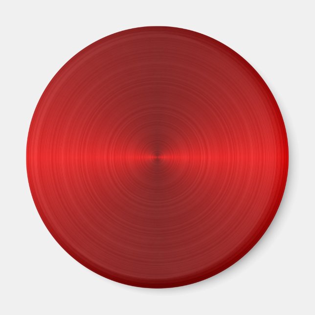 Imã padrão de metal vermelho circular (Frente)