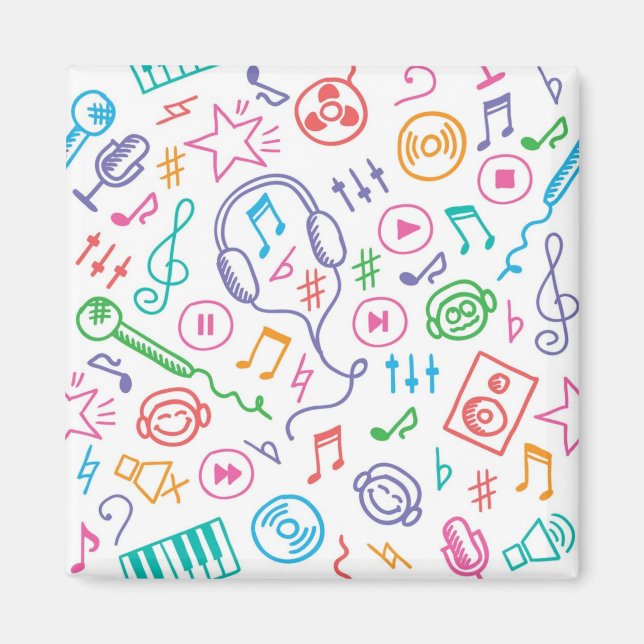 Imã Padrão de música (Frente)