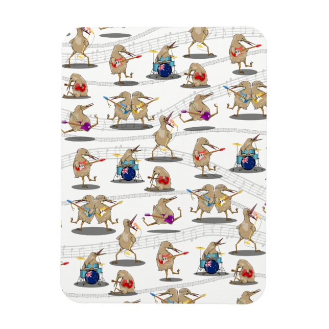 Ímã Padrão de Música Nova Zelândia (Vertical)