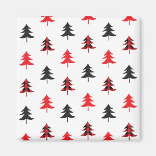 Imã Padrão de Natal bonito de Lumberjack