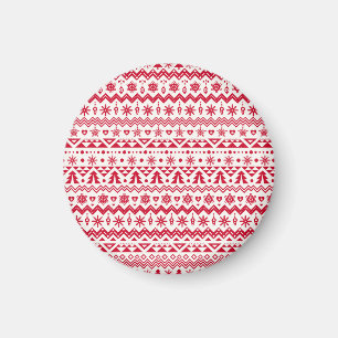 Imã Padrão de natal festivo sem soldadura.
