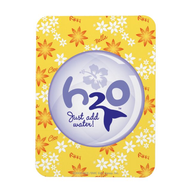 Ímã Padrão de nome amarelo (Vertical)