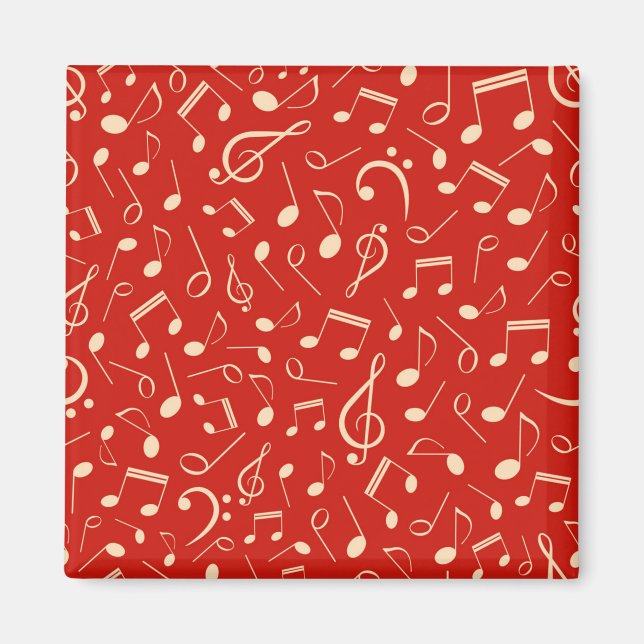 Imã Padrão de notas de música (Frente)