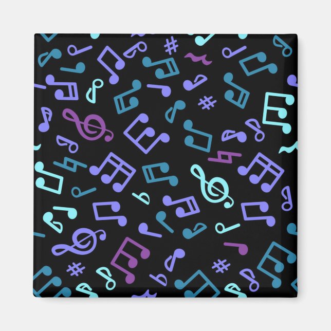 Imã Padrão de notas musicais (Frente)