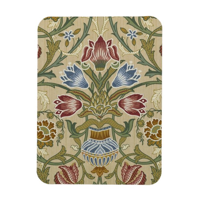 Ímã Padrão de Papel de Parede Floral Brocado de Willia (Vertical)