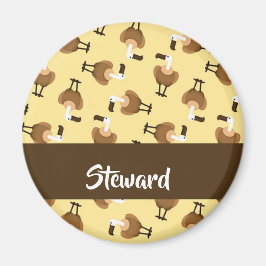 Imã Padrão de pássaros-urubu-do-grifo-castanho