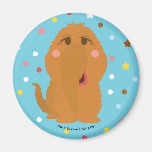 Imã Padrão de Pontos e Estrelas Azuis do Snuffleupagu