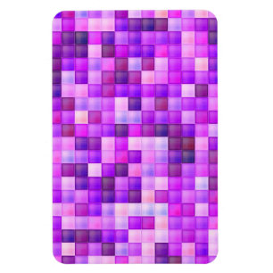 Ímã Padrão de Quadrado Rosa de Pixels de Jogo de Vídeo