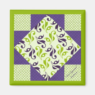 Imã Padrão de Quilt Block "Art Square"