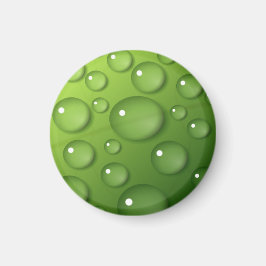 Imã Padrão de Raindrop Verde