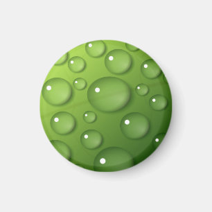 Imã Padrão de Raindrop Verde