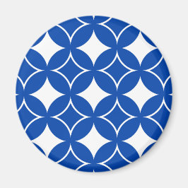 Imã Padrão de remessa azul e branco