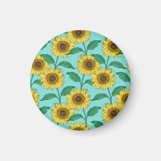 Imã Padrão de repetição da imagem de girassol