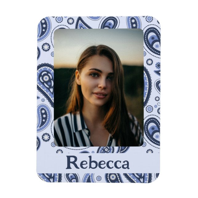 Ímã Padrão de salto azul (Vertical)