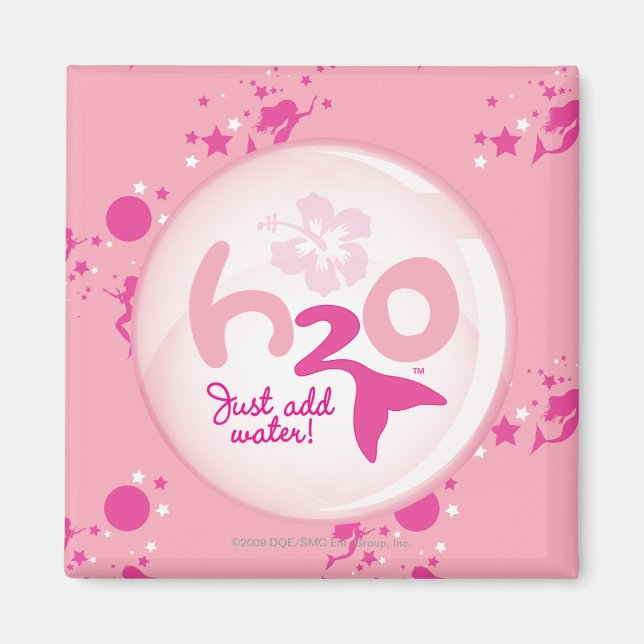 Imã Padrão de Sereia Rosa (Frente)