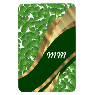 Ímã Padrão de shamrock verde
