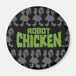 Imã Padrão de Silhouette Robot Chicken