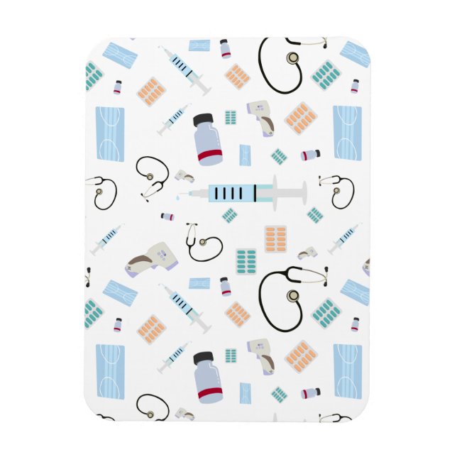 Ímã Padrão de Suprimentos Médicos do Médico de Saúde (Vertical)