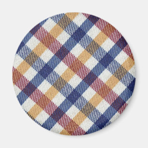 Imã Padrão de Tartan multicolor