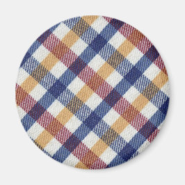 Imã Padrão de Tartan multicolorido