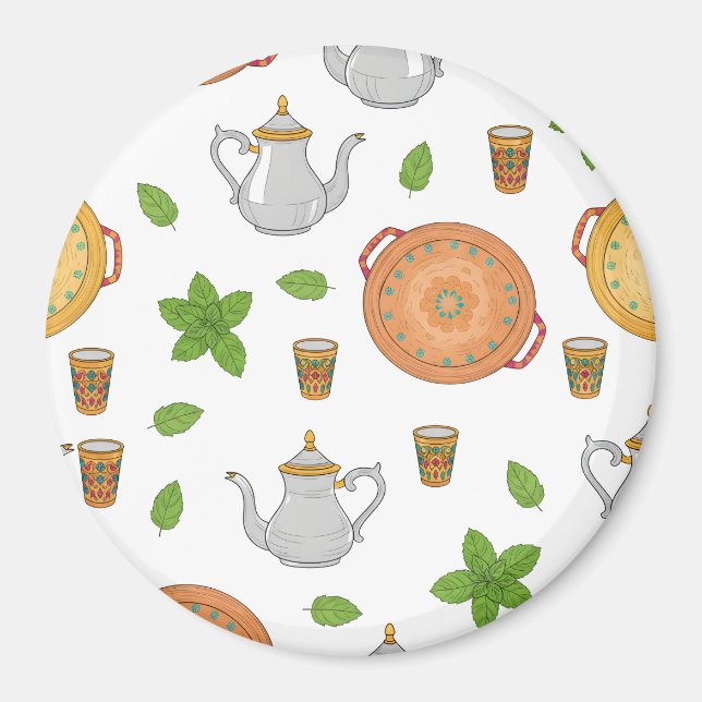 Imã Padrão de Tea & Tajine marroquino (Frente)