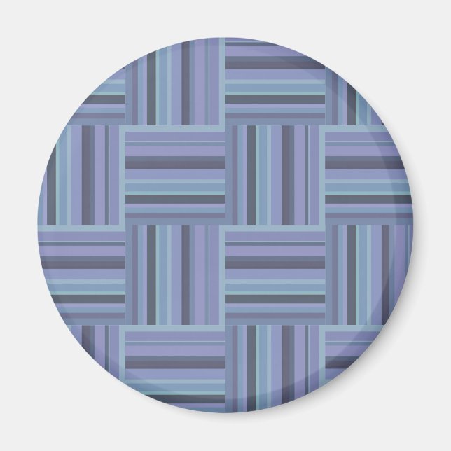 Imã Padrão de tecelagem de cinzas azuis (Frente)