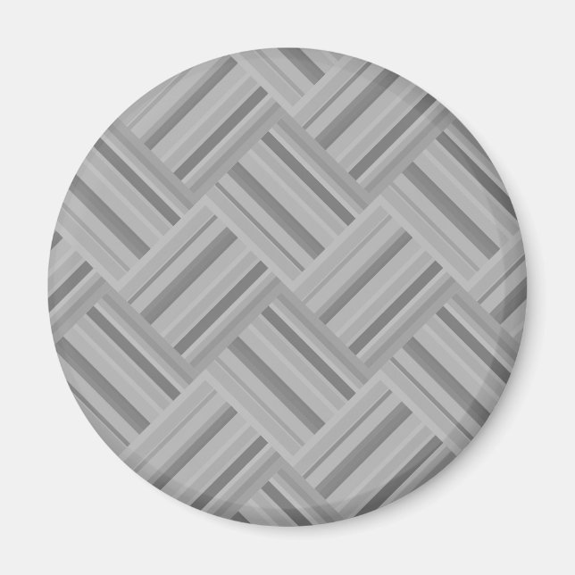 Imã padrão de tecelagem diagonal das faixas de cinza (Frente)