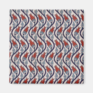 Imã Padrão de Tulipas Ottomans / Arte de Azulejo