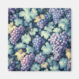Imã Padrão de Uvas de Vintage