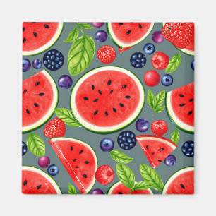 Imã Padrão de Verão Melancia Berry
