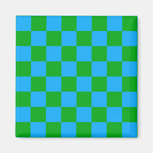 Imã Padrão de Verificação Verde Azul