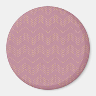 Imã Padrão de ziguezague rosa, simples, moderno, lega