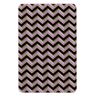 Ímã Padrão de Zigzag Preto Dourado Ametist