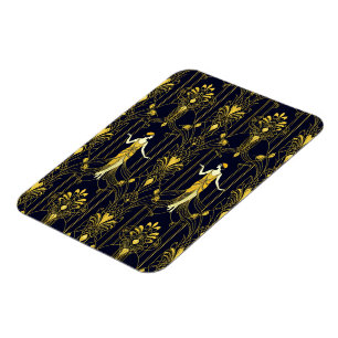 Ímã Padrão decorativo dourado e preto Gabsy