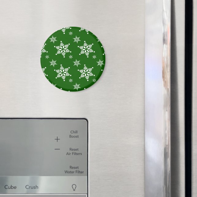 Imã Padrão do Floco de Neve, Flocos de Neve Brancos, N (In Situ (Fridge))
