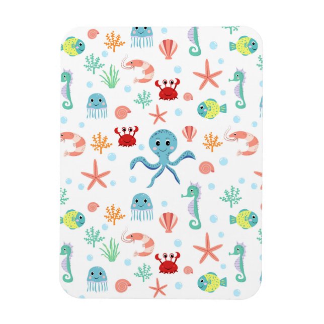 Ímã Padrão do mundo do mar (Vertical)