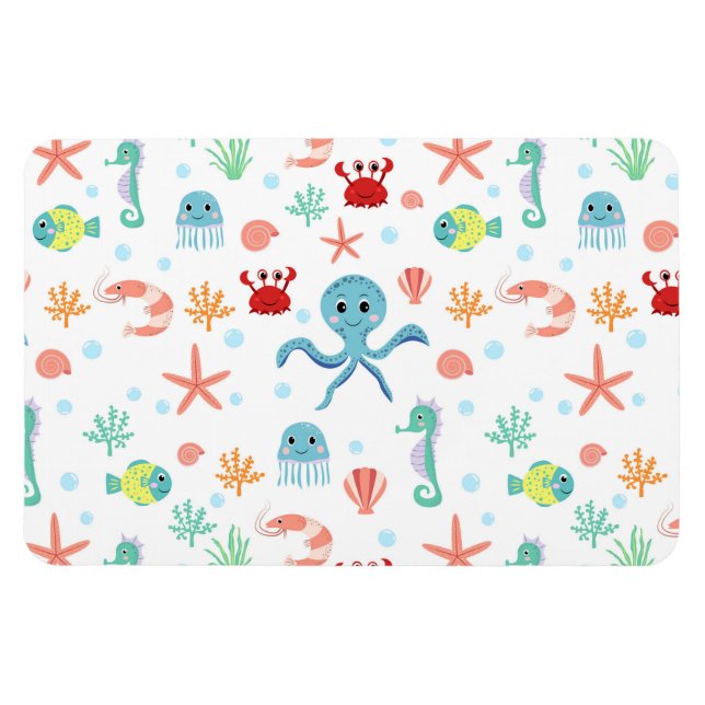 Ímã Padrão do mundo do mar (Horizontal)