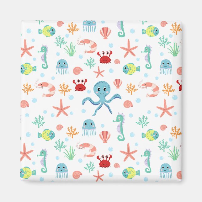 Imã Padrão do mundo do mar (Frente)