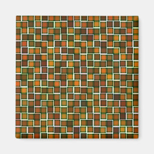 Imã Padrão dos quadrados do mosaico do tom da abstrato