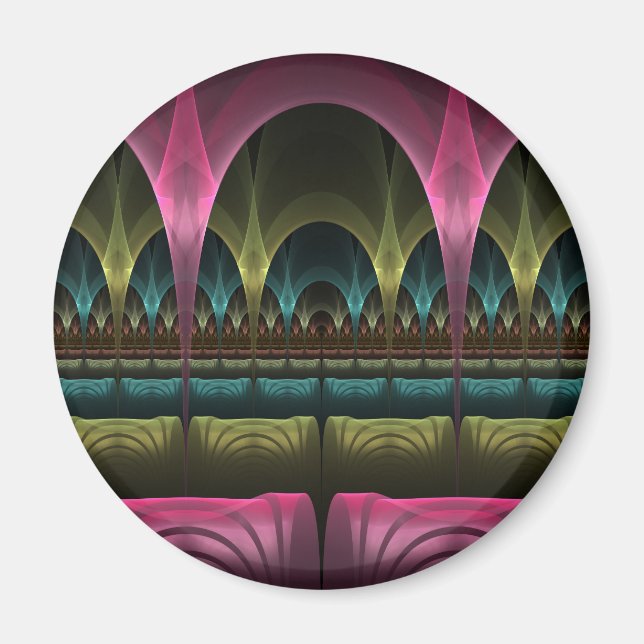 Imã Padrão especial de fantasia Abstrato - Fractal col (Frente)