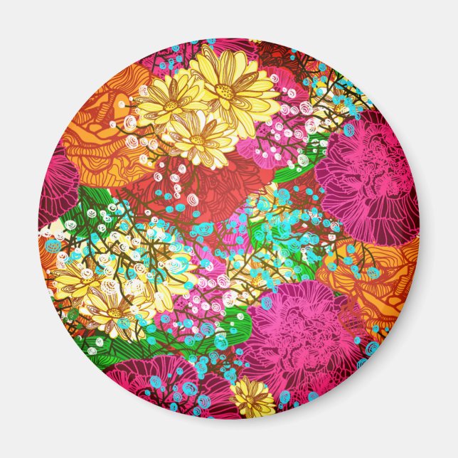 Imã Padrão Floral (Frente)