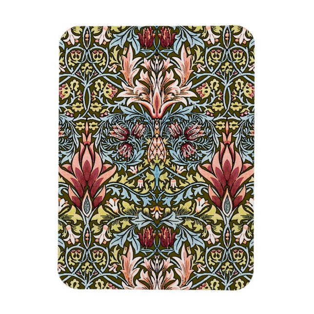 Ímã Padrão Floral Cabeça de Cobra de William Morris (Vertical)